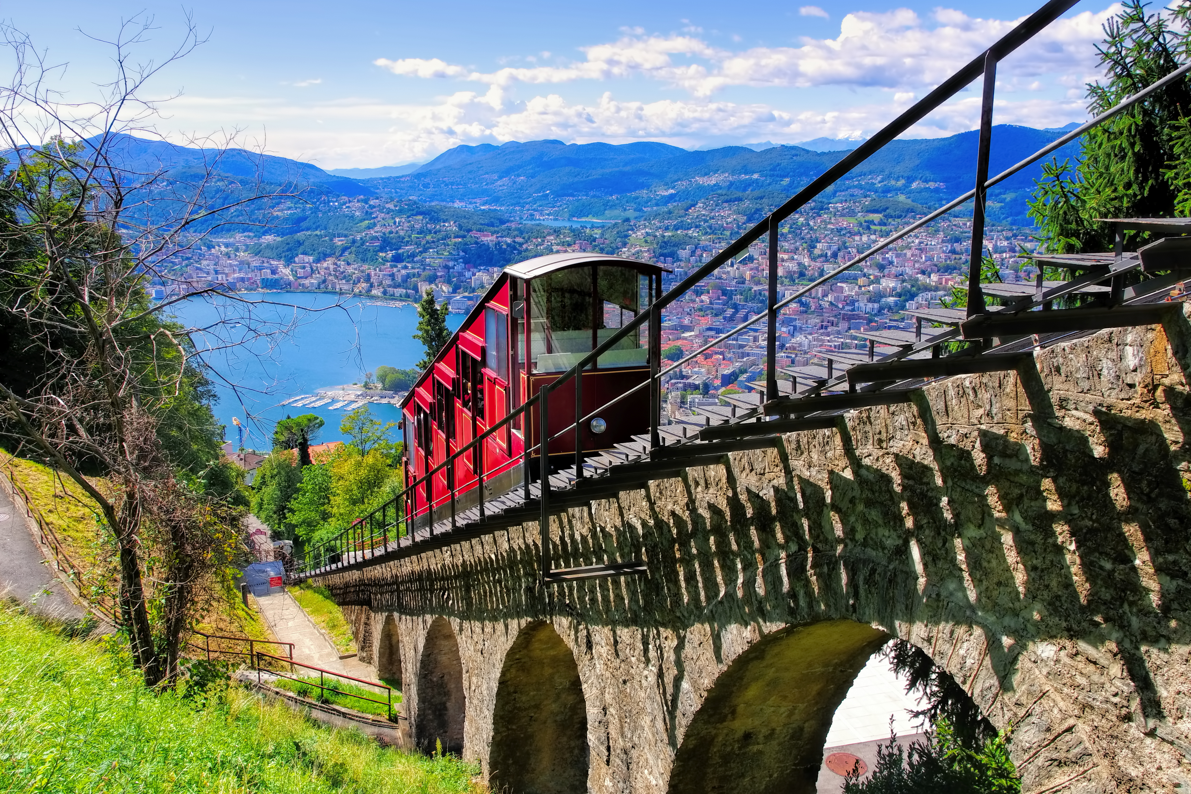 Lugano med vinprovning och magiska berg